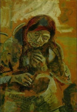 Marc Chagall Painting - Old Woman with a Ball of Yarn contemporary Marc Chagall